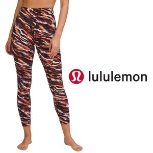Lululemon Lunar New Year Align High-Rise Pant 25" Tiger Tide Smoky Red Multi -10